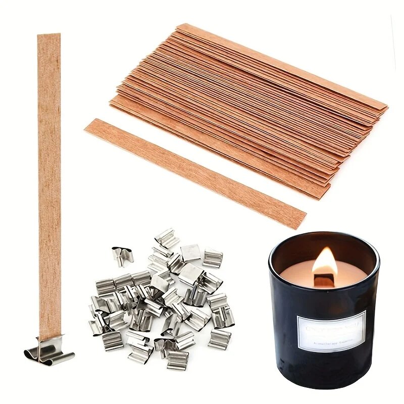 Candle Supplies Store - 30pcs High Quality Wooden Candle Wick
