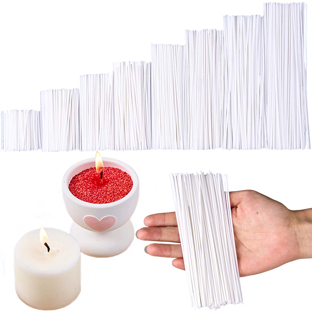 Candle Supplies Store - 50pcs /Set Waxed Cotton Candle Wicks