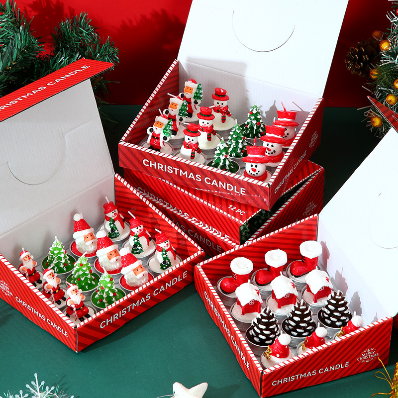 Candle Oil Supplies - 12 Candles Christmas Decoration Supplies Smokeless