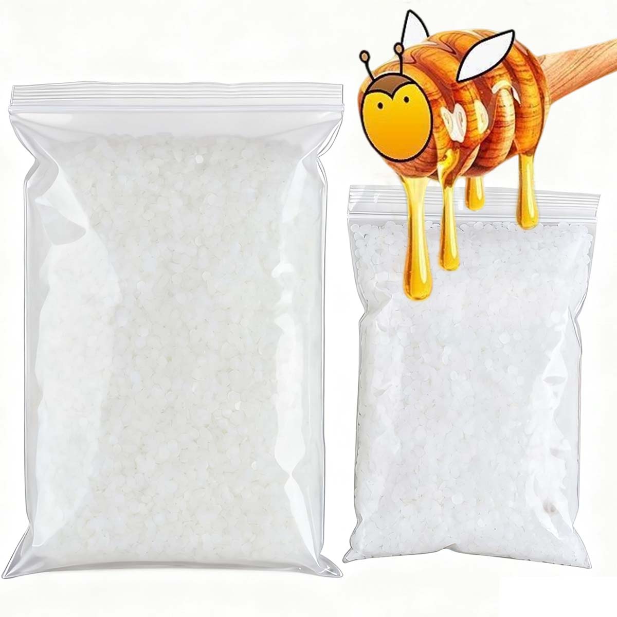 Candle Supplies Store - 200g-1000g White Beeswax Pure Natural Granular
