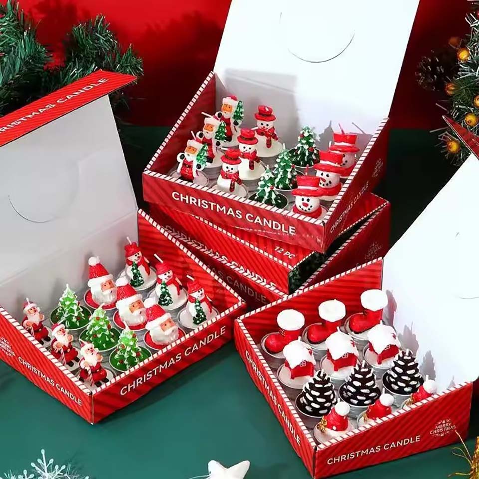 Candle Oil Supplies - 12PCS Candles Christmas Decoration Supplies Smokeless