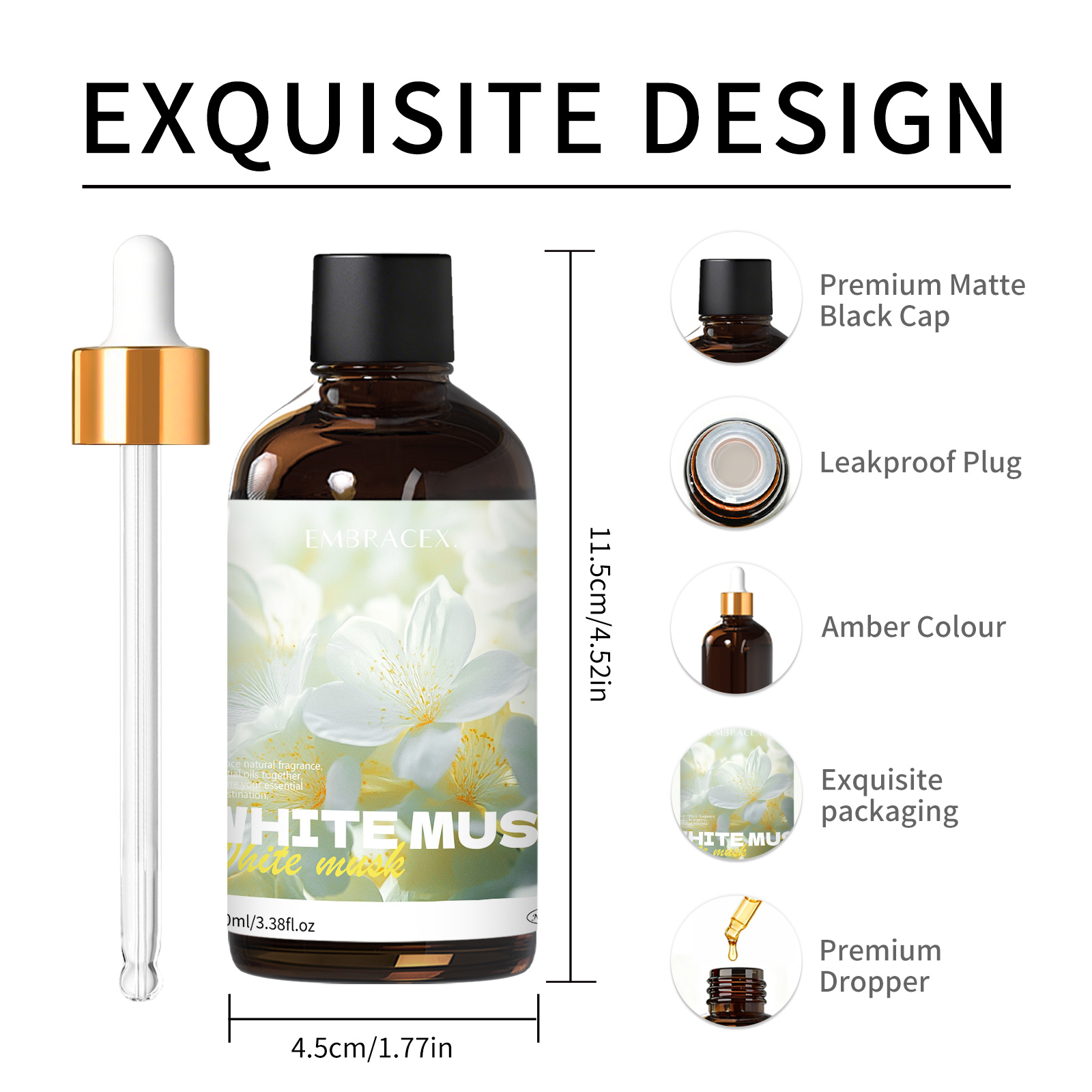 100ml White Musk Natural Plant - огляд і ціна Candle Oil Supplies