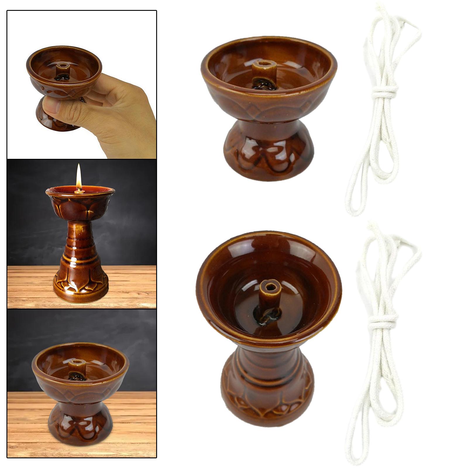 Butter Lamp Holder Oil Candle  - огляд і ціна Candle Oil Supplies