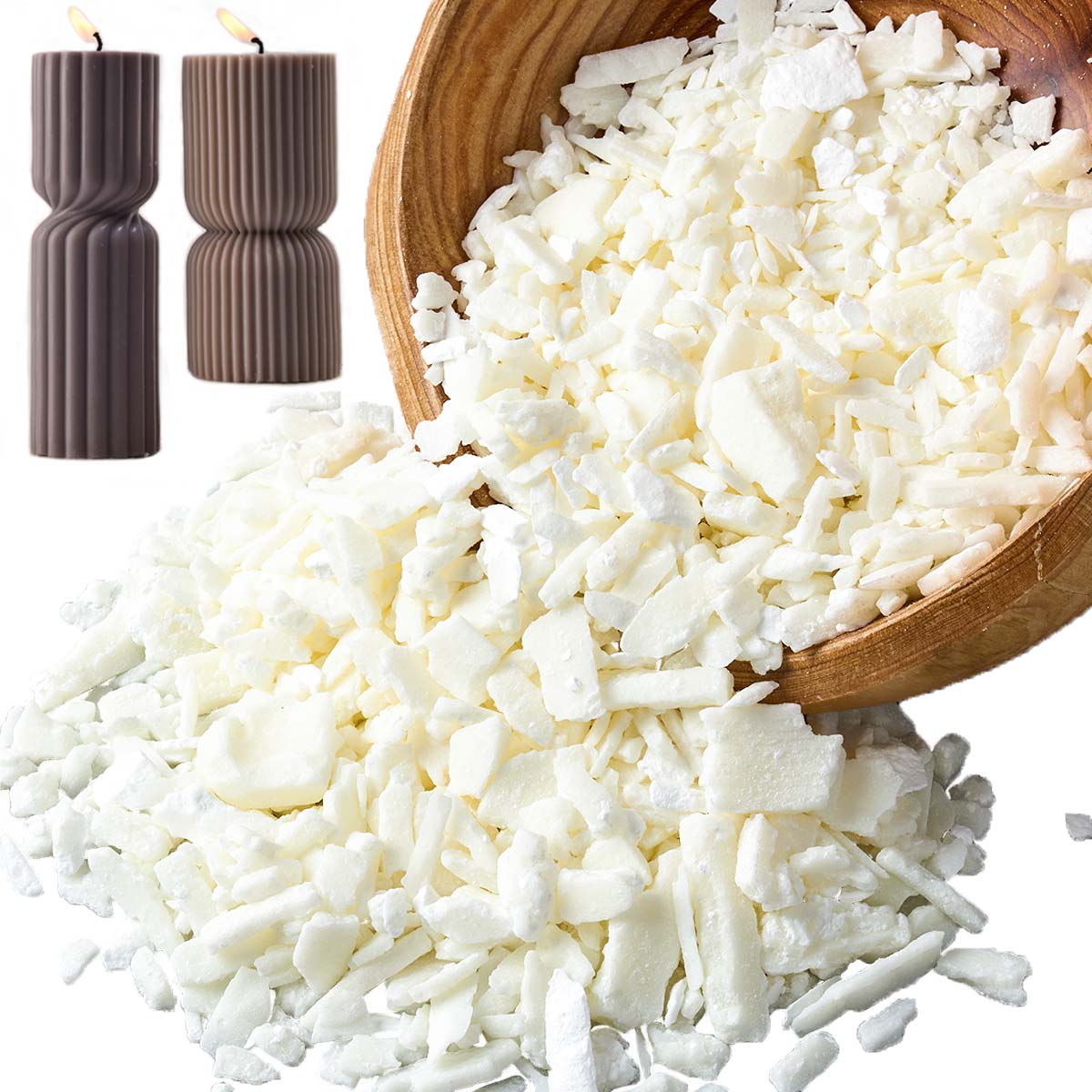1 Pounds Pure White Soy Wax Fo - огляд і ціна Candle Supplies To Make Candles