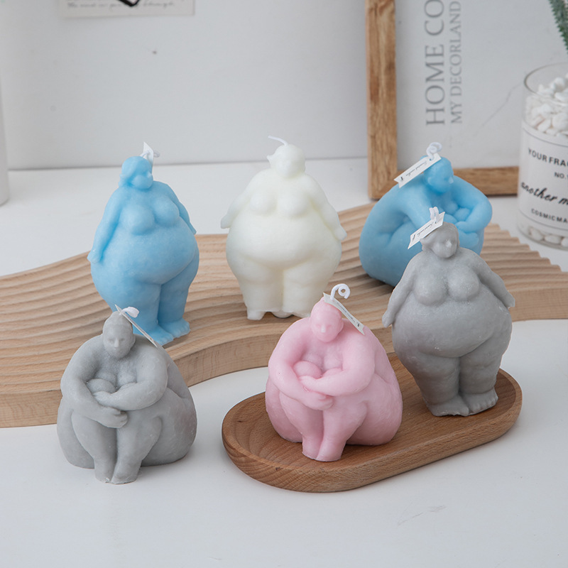 3D Fat Woman/man Portrait Cand - огляд і ціна Candle Supplies Store