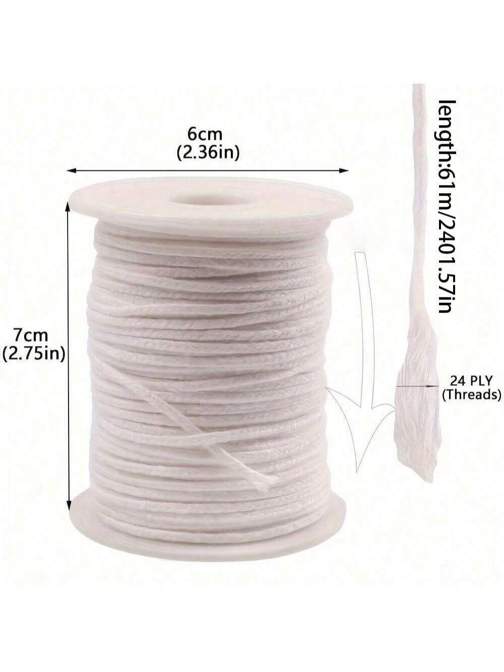 A 2401.57-inch smokeless wick, - огляд і ціна Candle Oil Supplies