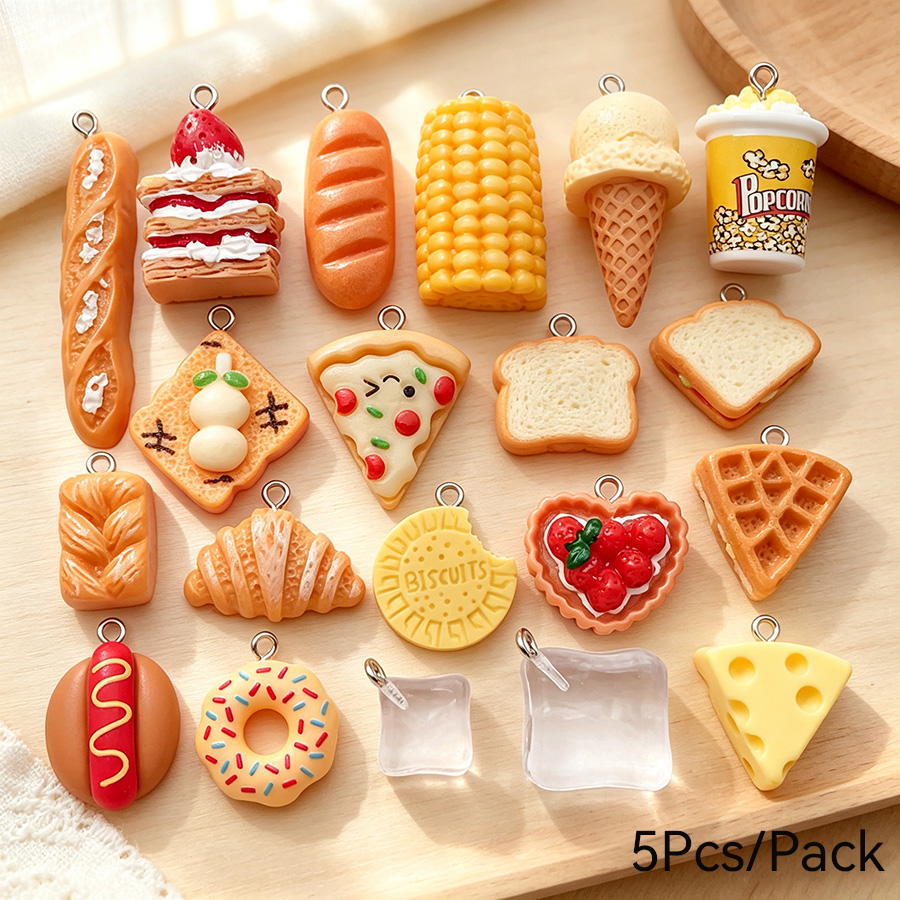 Simulated 5Pcs/Pack Resin Food - огляд і ціна Candle Shop